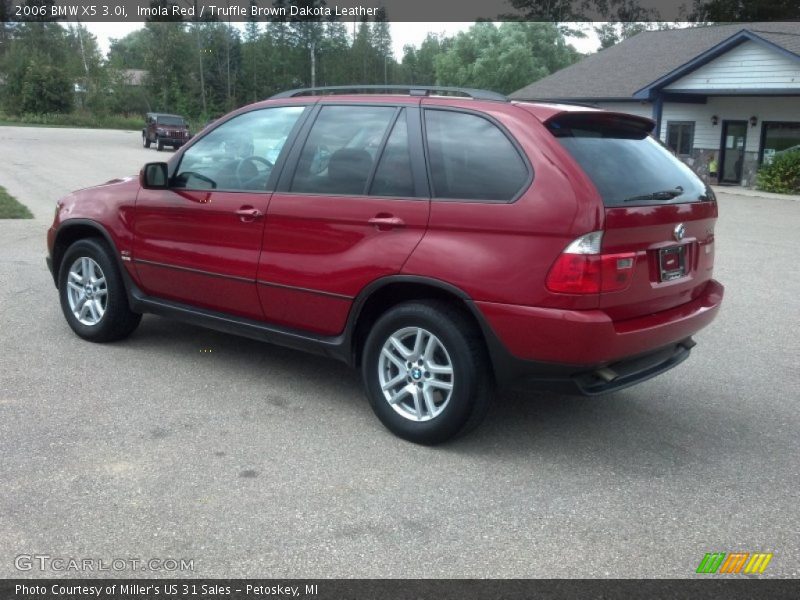 Imola Red / Truffle Brown Dakota Leather 2006 BMW X5 3.0i
