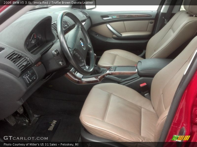 Imola Red / Truffle Brown Dakota Leather 2006 BMW X5 3.0i