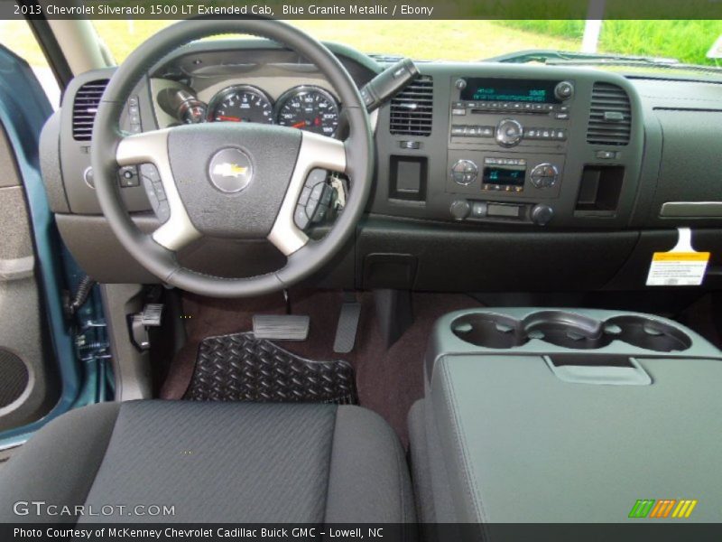 Blue Granite Metallic / Ebony 2013 Chevrolet Silverado 1500 LT Extended Cab