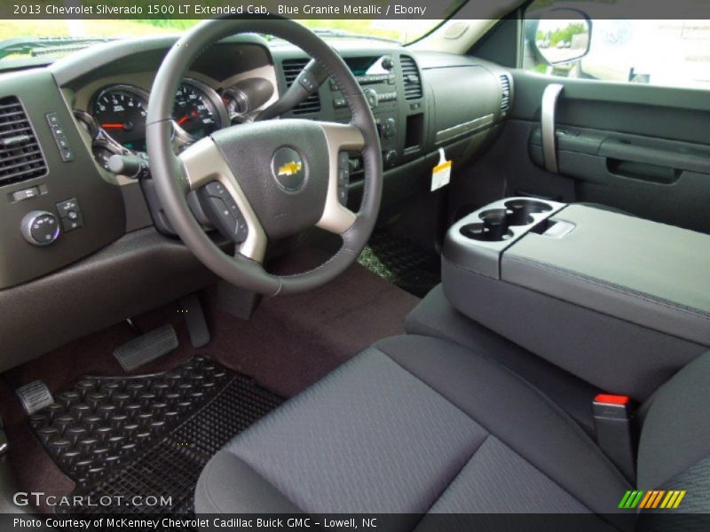 Blue Granite Metallic / Ebony 2013 Chevrolet Silverado 1500 LT Extended Cab