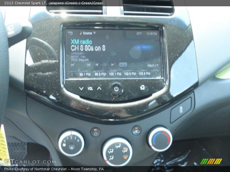 Jalapeno (Green) / Green/Green 2013 Chevrolet Spark LT