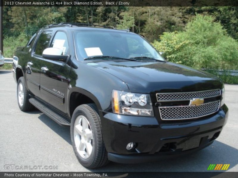 Black / Ebony 2013 Chevrolet Avalanche LS 4x4 Black Diamond Edition