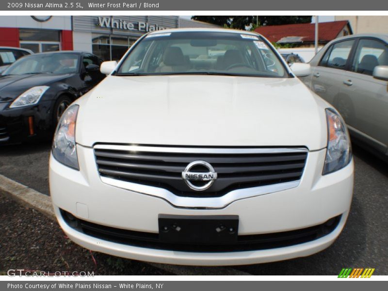 Winter Frost Pearl / Blond 2009 Nissan Altima 2.5 SL