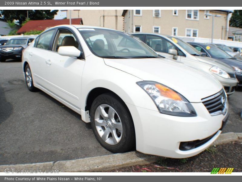 Winter Frost Pearl / Blond 2009 Nissan Altima 2.5 SL