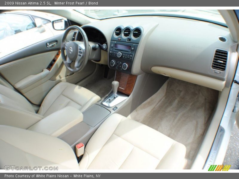 Winter Frost Pearl / Blond 2009 Nissan Altima 2.5 SL