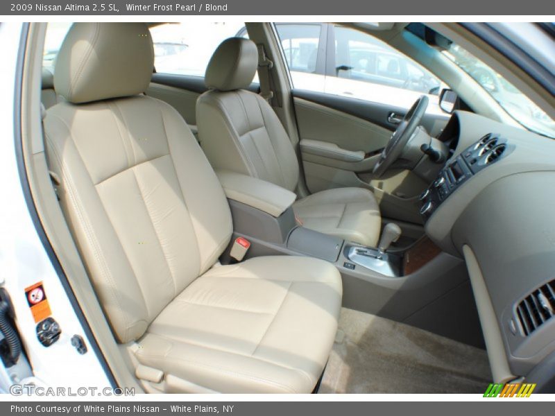 Winter Frost Pearl / Blond 2009 Nissan Altima 2.5 SL