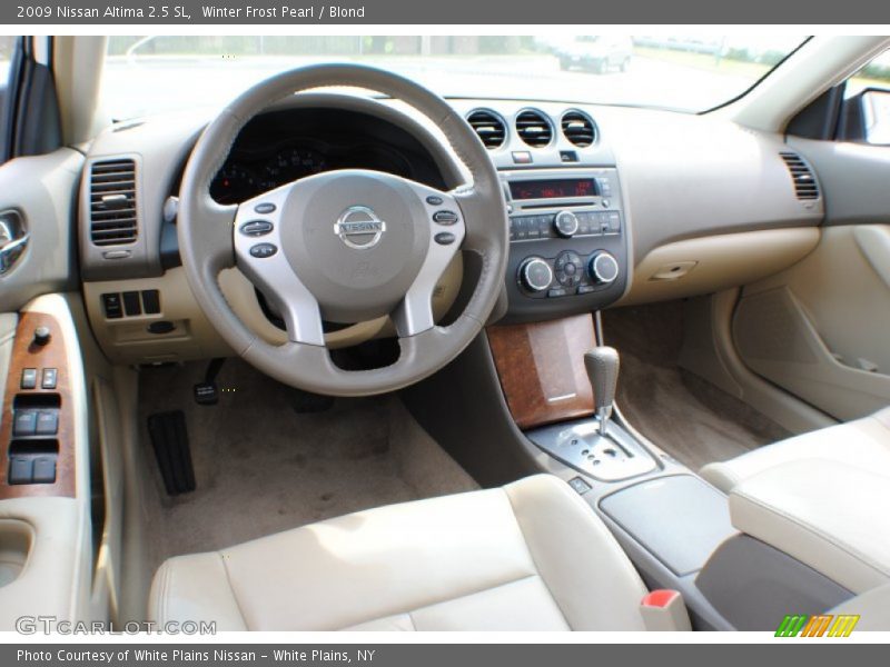 Winter Frost Pearl / Blond 2009 Nissan Altima 2.5 SL