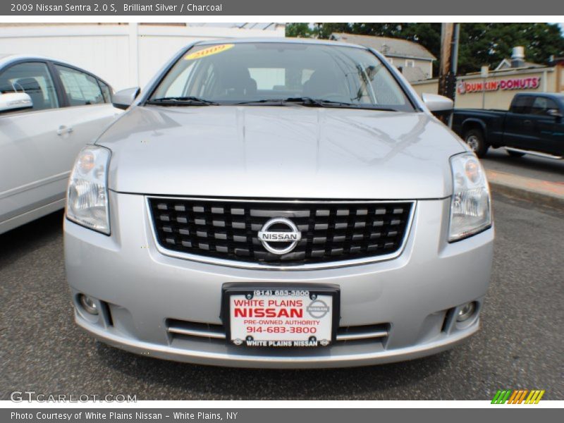 Brilliant Silver / Charcoal 2009 Nissan Sentra 2.0 S