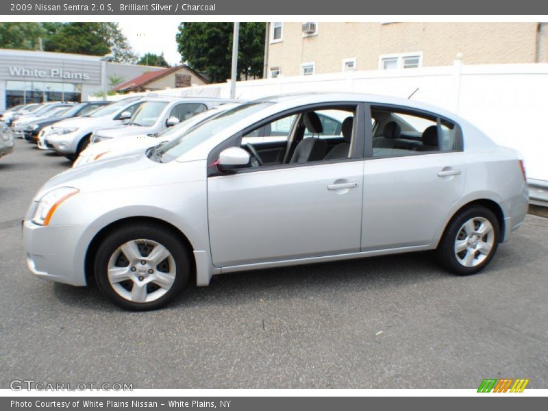 Brilliant Silver / Charcoal 2009 Nissan Sentra 2.0 S