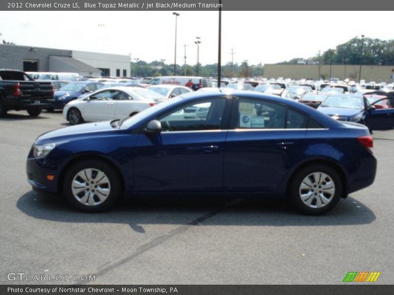 Blue Topaz Metallic / Jet Black/Medium Titanium 2012 Chevrolet Cruze LS