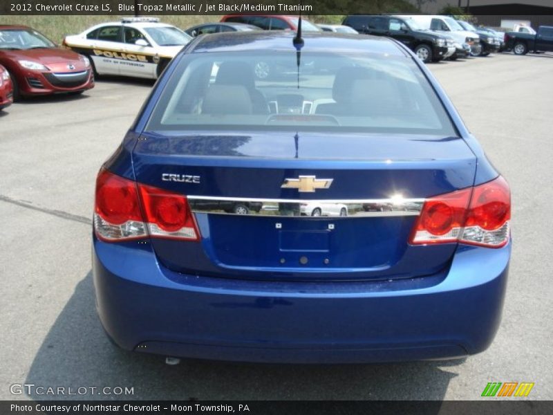 Blue Topaz Metallic / Jet Black/Medium Titanium 2012 Chevrolet Cruze LS