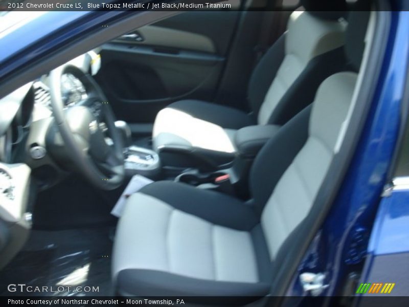 Blue Topaz Metallic / Jet Black/Medium Titanium 2012 Chevrolet Cruze LS