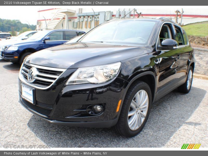 Deep Black Metallic / Charcoal 2010 Volkswagen Tiguan SE 4Motion