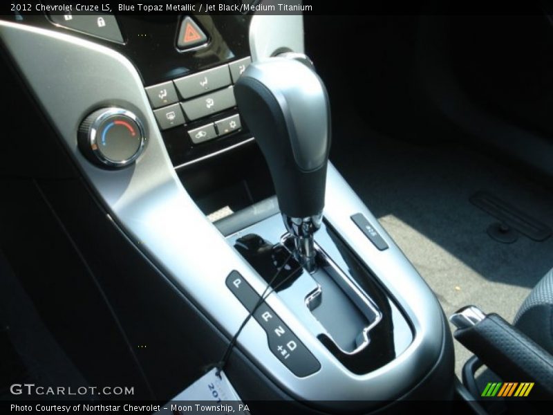 Blue Topaz Metallic / Jet Black/Medium Titanium 2012 Chevrolet Cruze LS
