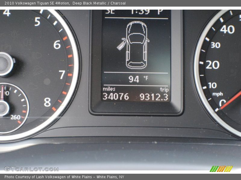 Deep Black Metallic / Charcoal 2010 Volkswagen Tiguan SE 4Motion