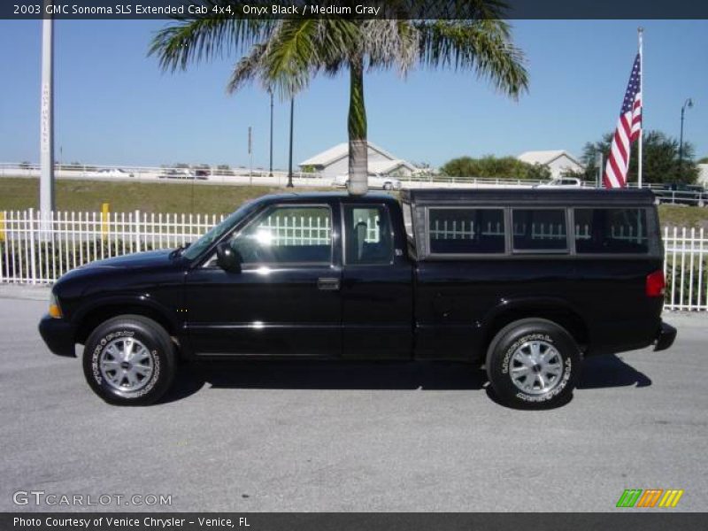 Onyx Black / Medium Gray 2003 GMC Sonoma SLS Extended Cab 4x4