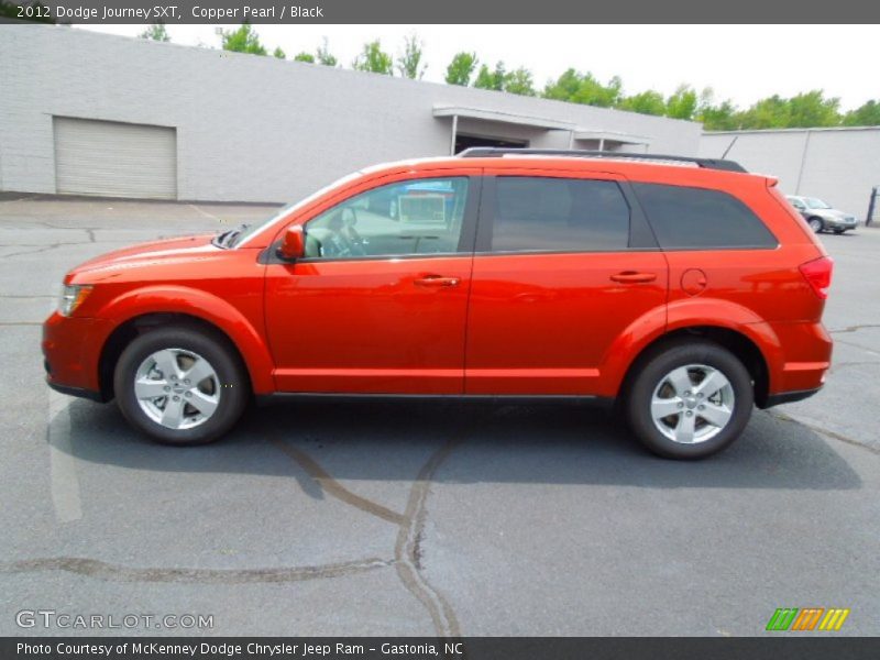 Copper Pearl / Black 2012 Dodge Journey SXT