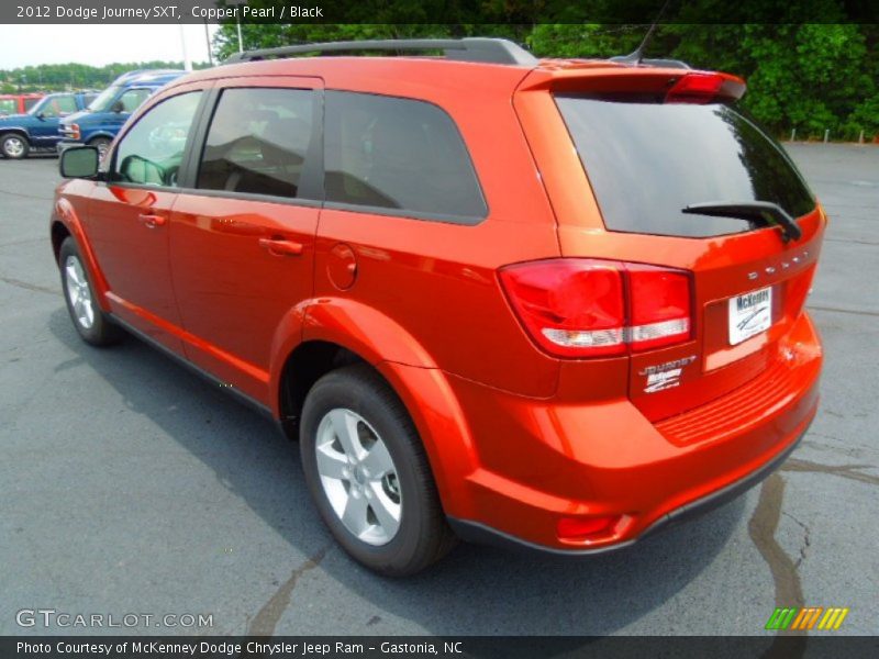 Copper Pearl / Black 2012 Dodge Journey SXT