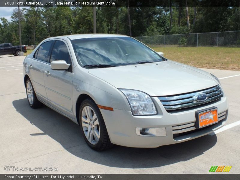 Light Sage Metallic / Medium Light Stone 2008 Ford Fusion SEL