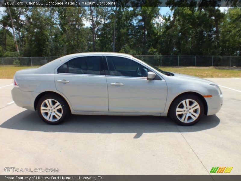 Light Sage Metallic / Medium Light Stone 2008 Ford Fusion SEL