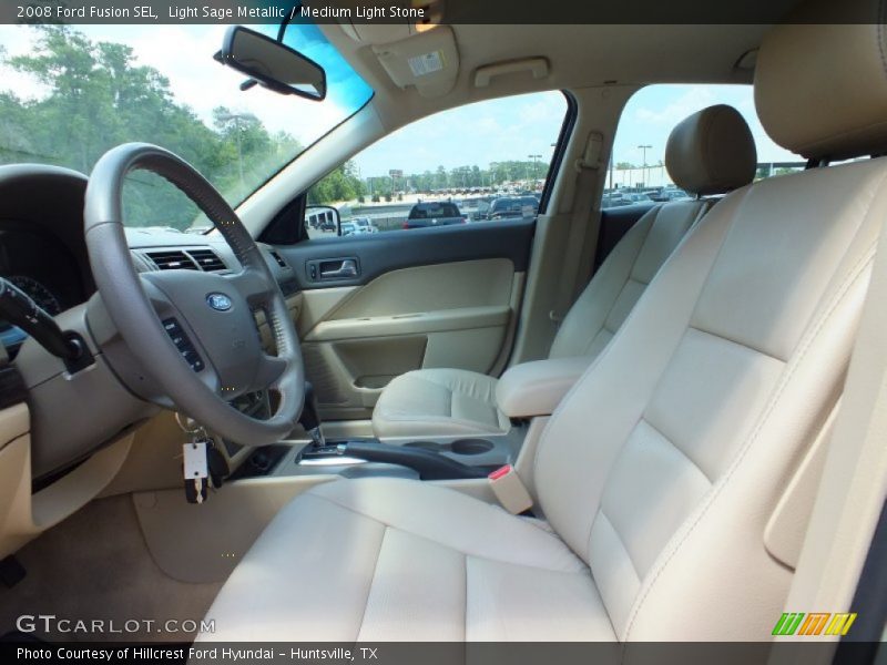 Light Sage Metallic / Medium Light Stone 2008 Ford Fusion SEL