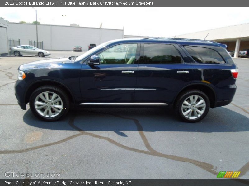 True Blue Pearl / Dark Graystone/Medium Graystone 2013 Dodge Durango Crew