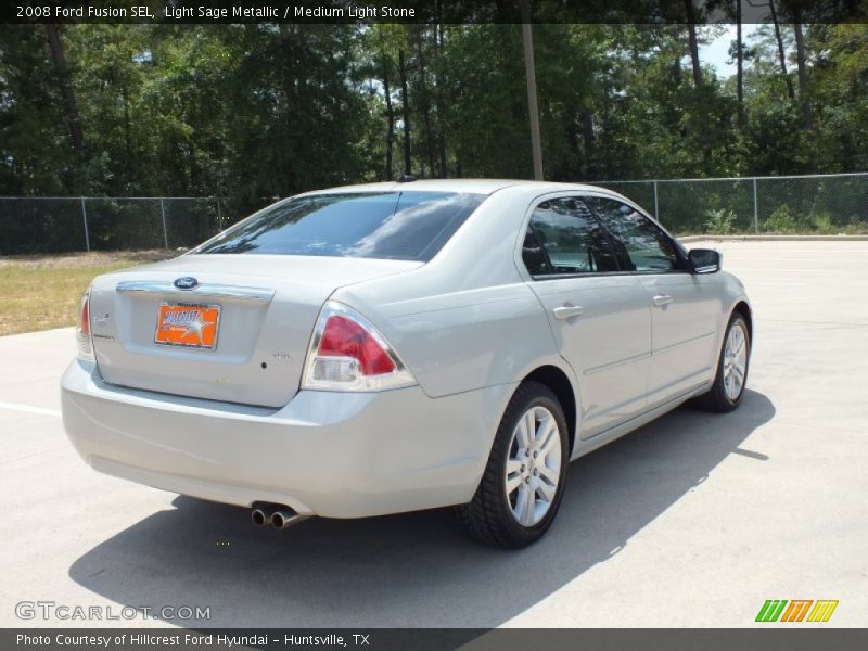 Light Sage Metallic / Medium Light Stone 2008 Ford Fusion SEL