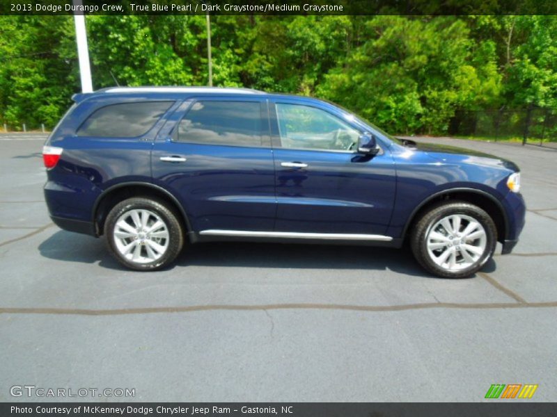 True Blue Pearl / Dark Graystone/Medium Graystone 2013 Dodge Durango Crew