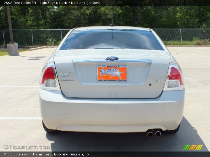 Light Sage Metallic / Medium Light Stone 2008 Ford Fusion SEL