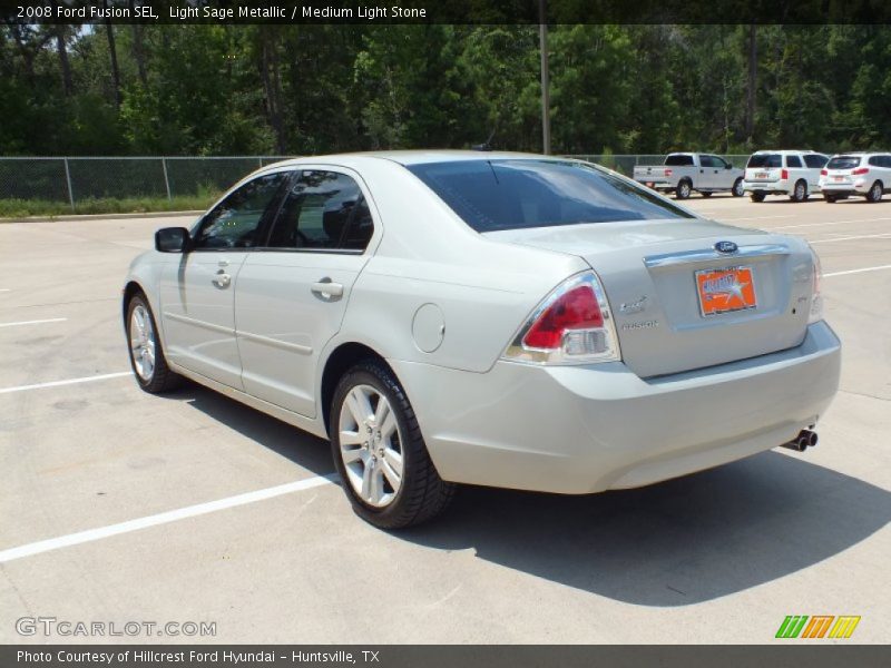 Light Sage Metallic / Medium Light Stone 2008 Ford Fusion SEL