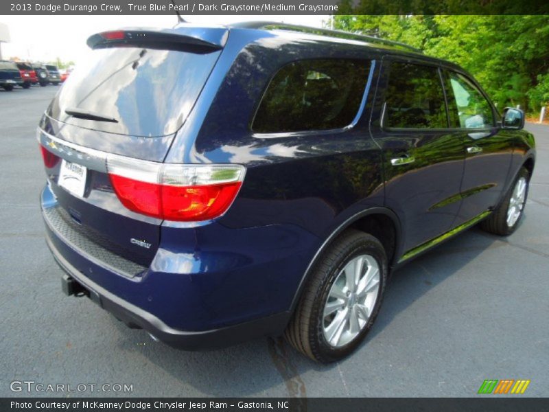 True Blue Pearl / Dark Graystone/Medium Graystone 2013 Dodge Durango Crew