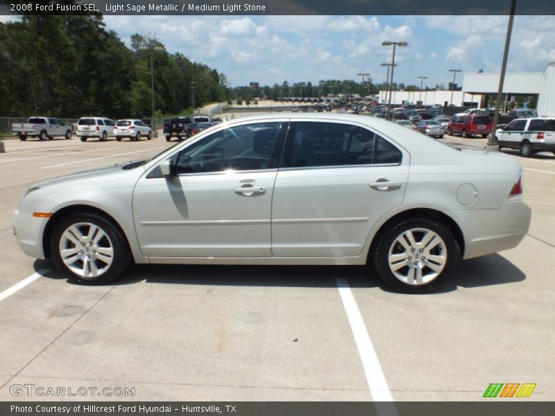Light Sage Metallic / Medium Light Stone 2008 Ford Fusion SEL