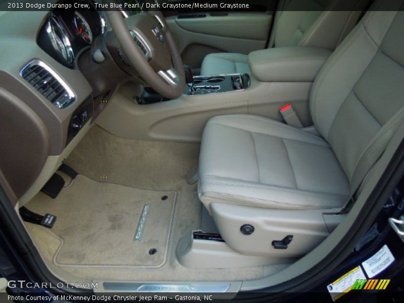 True Blue Pearl / Dark Graystone/Medium Graystone 2013 Dodge Durango Crew
