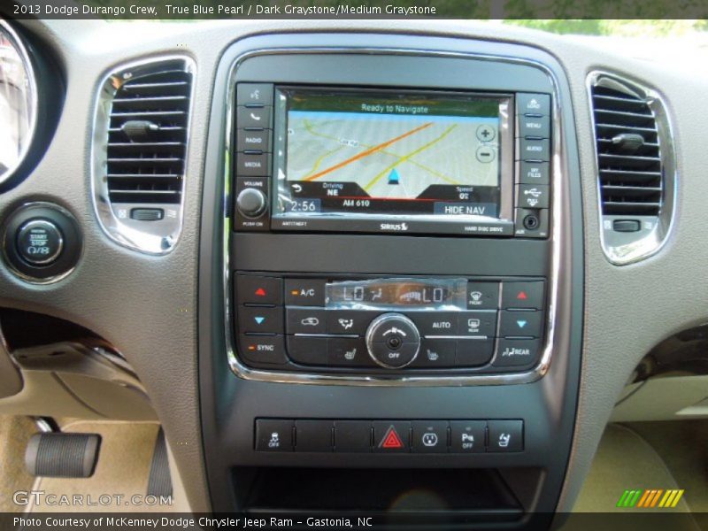 True Blue Pearl / Dark Graystone/Medium Graystone 2013 Dodge Durango Crew