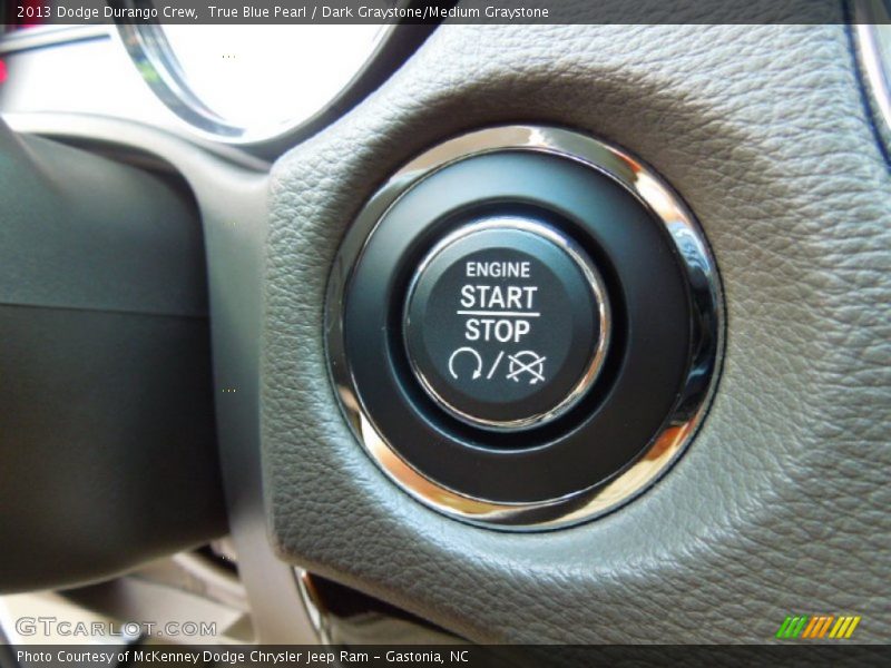 True Blue Pearl / Dark Graystone/Medium Graystone 2013 Dodge Durango Crew
