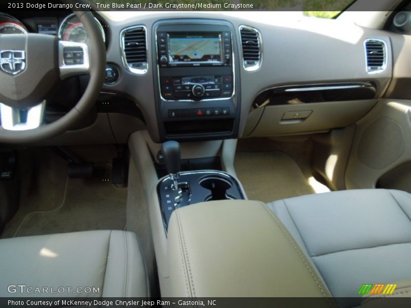 True Blue Pearl / Dark Graystone/Medium Graystone 2013 Dodge Durango Crew