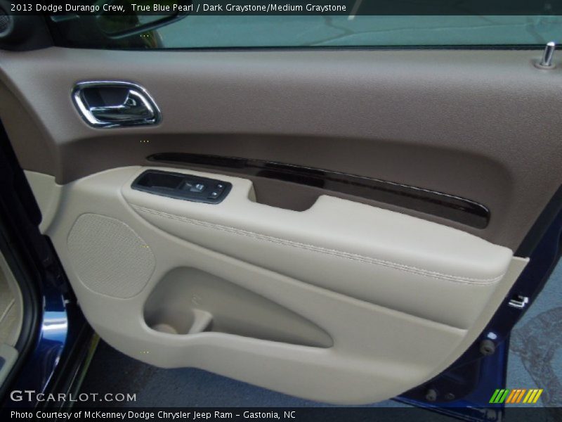 True Blue Pearl / Dark Graystone/Medium Graystone 2013 Dodge Durango Crew