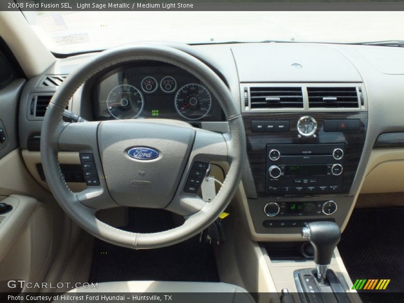 Light Sage Metallic / Medium Light Stone 2008 Ford Fusion SEL