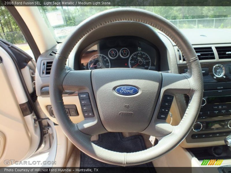 Light Sage Metallic / Medium Light Stone 2008 Ford Fusion SEL