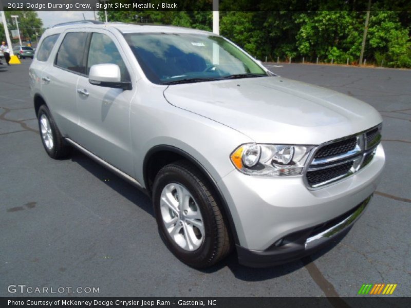 Bright Silver Metallic / Black 2013 Dodge Durango Crew