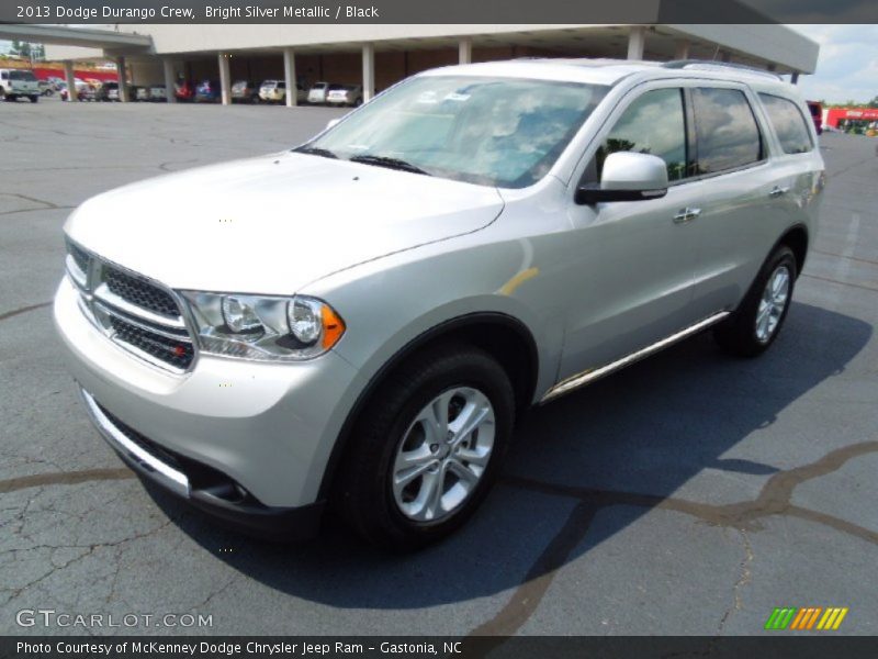 Bright Silver Metallic / Black 2013 Dodge Durango Crew