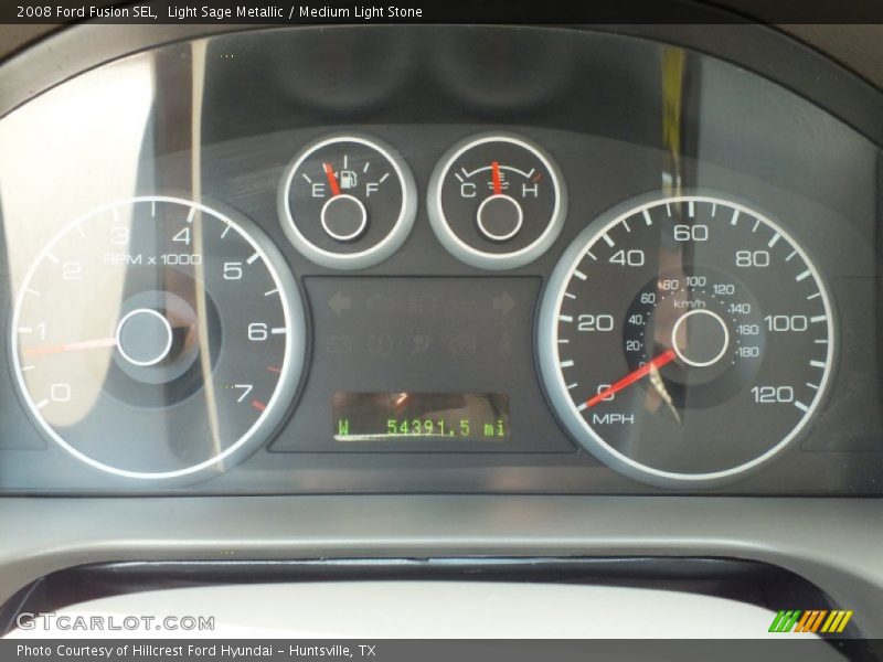 Light Sage Metallic / Medium Light Stone 2008 Ford Fusion SEL