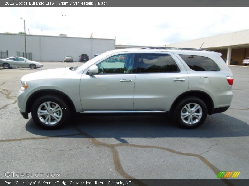 Bright Silver Metallic / Black 2013 Dodge Durango Crew