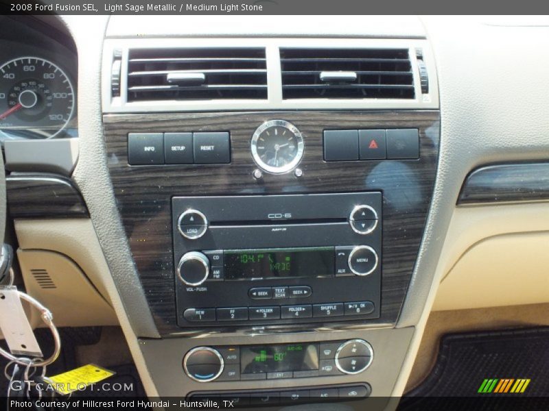 Light Sage Metallic / Medium Light Stone 2008 Ford Fusion SEL