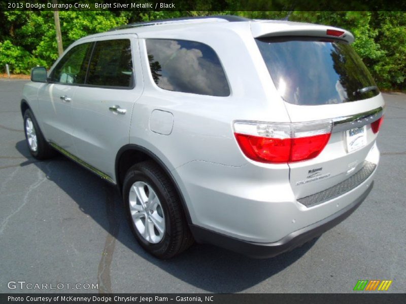 Bright Silver Metallic / Black 2013 Dodge Durango Crew