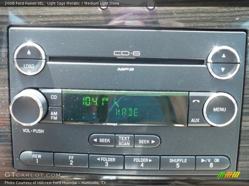 Light Sage Metallic / Medium Light Stone 2008 Ford Fusion SEL