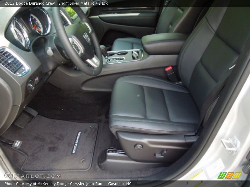 Bright Silver Metallic / Black 2013 Dodge Durango Crew