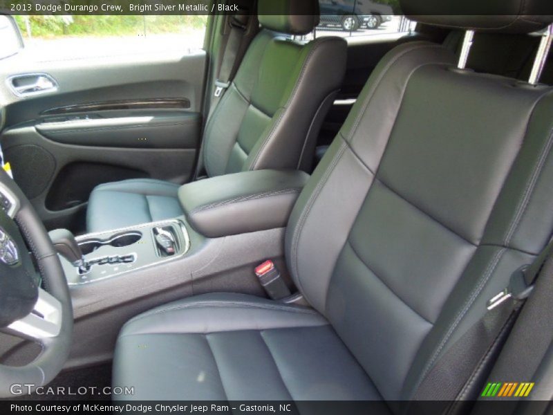 Bright Silver Metallic / Black 2013 Dodge Durango Crew