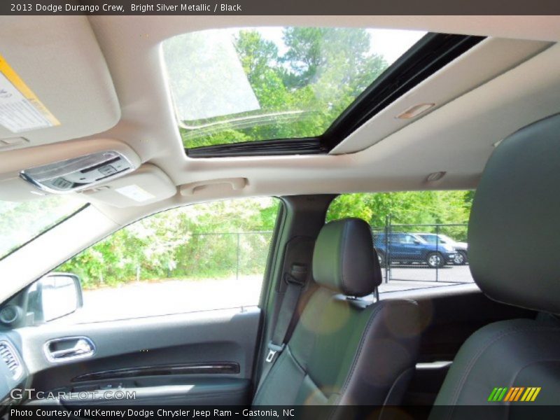 Bright Silver Metallic / Black 2013 Dodge Durango Crew