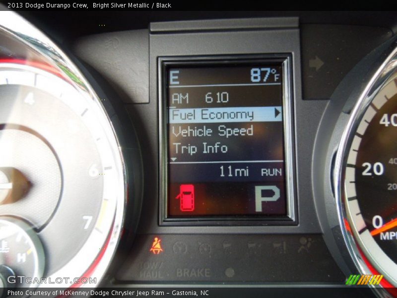 Bright Silver Metallic / Black 2013 Dodge Durango Crew